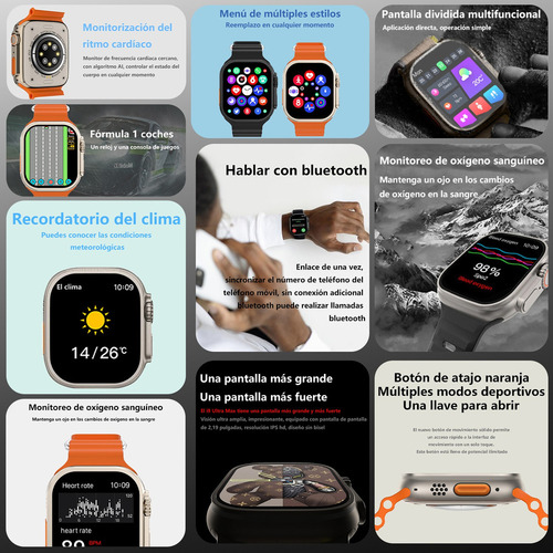 . Reloj Inteligente Smartwatch Bluetooth Con Impermeable