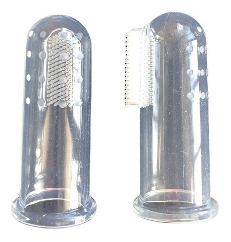 Cepillo De Dientes Para Perro Gato Dedal Suave Kit 2piezas