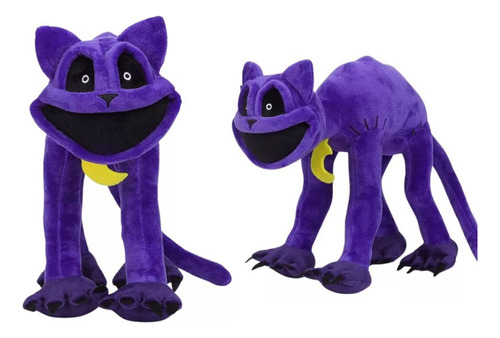 Peluche Smile Purple Cat New Monster, 30 Cm