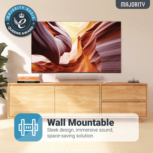 Barra De Som Majority Teton 2.1 Channel 120w Com Subwoofer