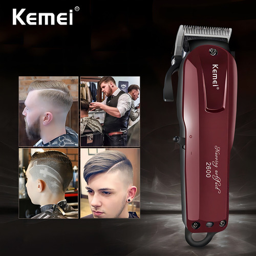 Máquina De Corte Kemei Km-2600 Bordô Sem Fio 9w (original)
