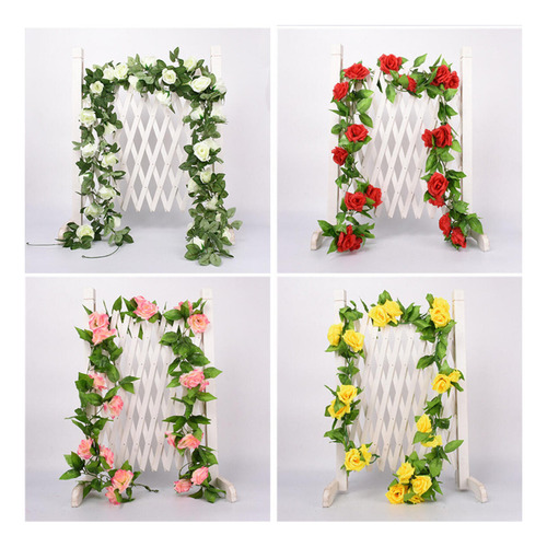 Cadena De Rosas Artificiales De Calidad Aaa De 2,5 Metros