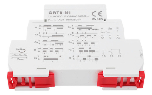 Relé De Tiempo Multifunción De 0,1 S A 10 Días De Ajuste Alt
