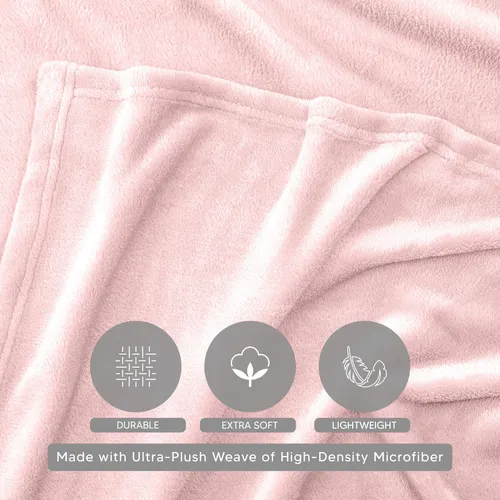 Colcha Blanket Utopia Bedding De Franela, Forro Polar, Color