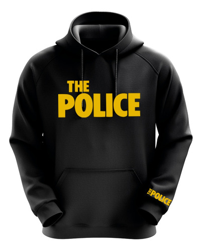 Polerón Negro The Police Diseño 1