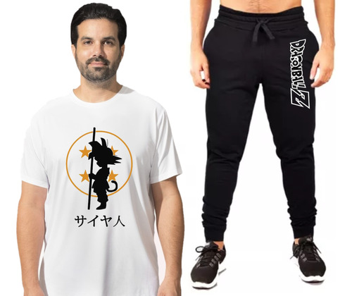 Conjunto Remera + Pantalón Jogging Dragon Ball Z - Goku