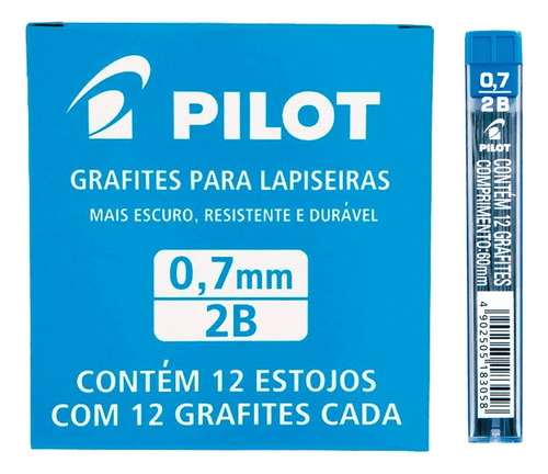 Grafite 2b 0,7 Mm 144 Und Pilot