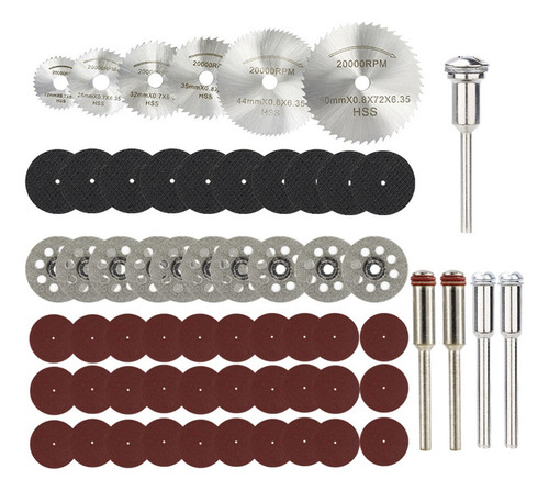 61-piece Mini Circular Saw Blade Set, Disc 1