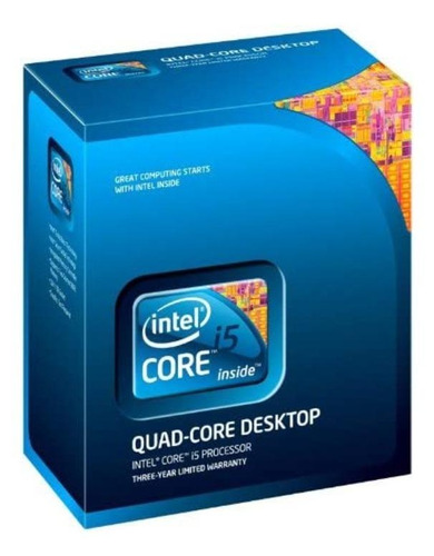 Processador Intel Core i5-750 BX80605I5750  de 4 núcleos e  3.2GHz de frequência