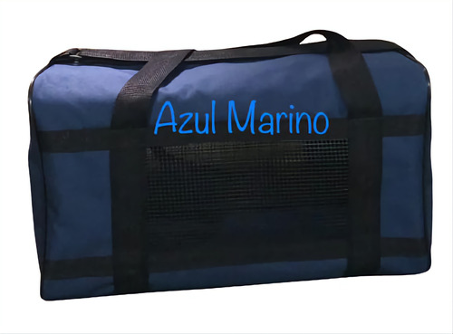 Bolso Transportador Mascota Color Azul Marino 
