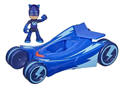 Pj Masks Glow & Go Cat-car Vehículo Juguete Preescolar, Car