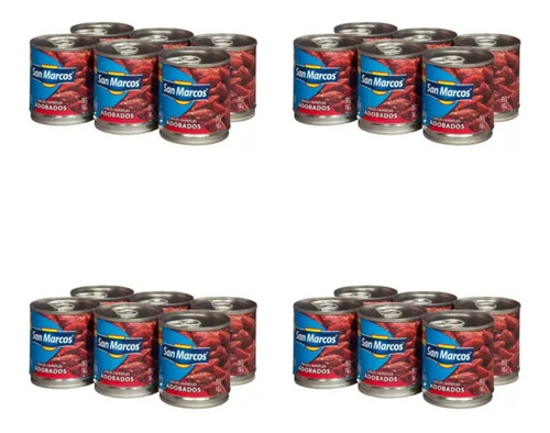 Chiles Chipotles San Marcos Adobados 24 Pzas De 215 G