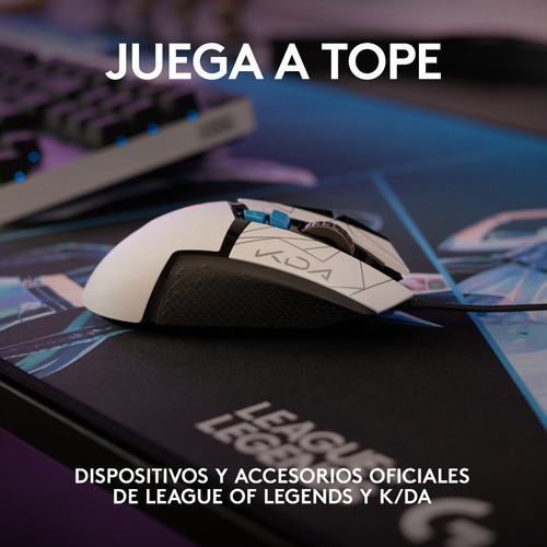 Mouse gamer de juego Logitech G Series Hero G502 kda