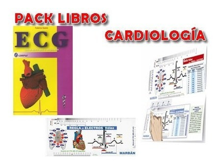 Pack Cardiologia Suarez Ecg .y Velez Guia.y Regla Electrocar