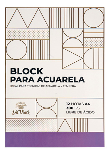 Block Da Vinci Para Acuarela A4 - Mosca