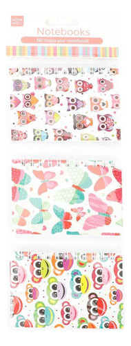 Set Libreta 60 Hojas Diseño (3u)