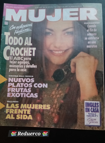 Revista Mujer 570 1/10/93 Magdalena Ruiz Guiñazú Crochet (Usado)