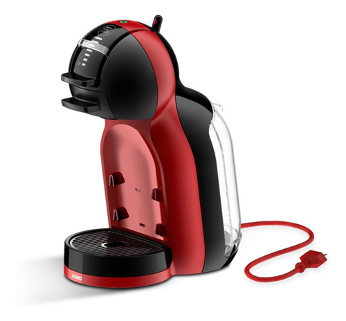 Cafeteira portátil Nescafé Dolce Gusto Arno Mini Me automática vermelha e preta para cápsulas monodose 220V