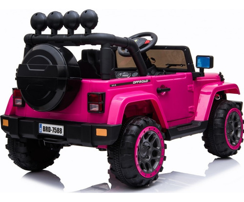 Jeep Rosa Montable Eléctrico Ideal Para Niñas De 3 A 8 Años