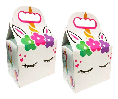 Unicornio 100 Cajas Dulceras Niño O Niña Bolos Aguinaldos