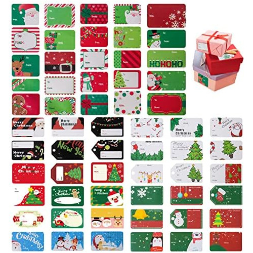 466 Pcs Etiquetas De Regalo De Navidad Pegatinas Autoad...