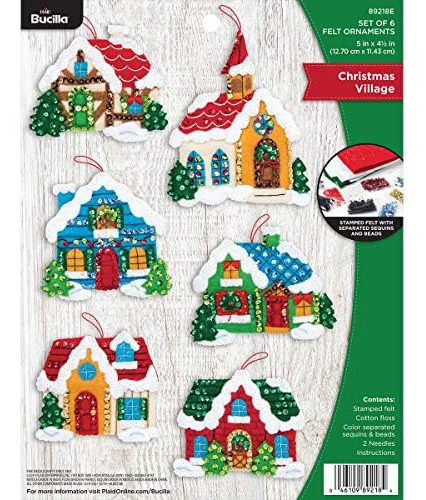 Set De Fieltro Pueblo Navideño Bucilla