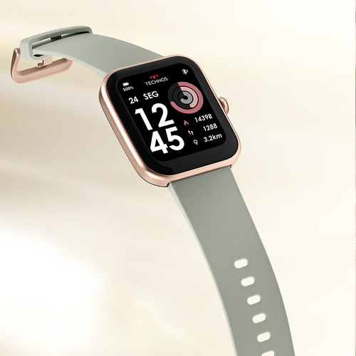 Smartwatch Technos Connect Max Rose E Verde Tmaxaj 7t