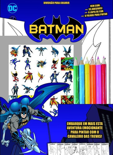 Livro: Batman - Diversão Para Colorir, De Warner Bros Consumer Products Inc. Série Indefinido, Vol. 1. On Line Editora, Capa Mole, Edição 1 Em Português, 2020