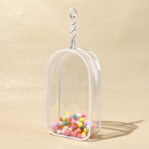 ( Bolsa De Figura Transparente Con Vitrina De Llavero Para