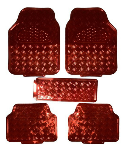 Cubre Piso Deportivo Rojo Set 5pcs