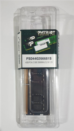 Memória Ram P/ Notebook Patriot 4gb 2666mhz, Ddr4, Cl 19