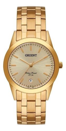 Relógio Orient Masculino Ref: Mgss1179 C1kx Clássico Dourado