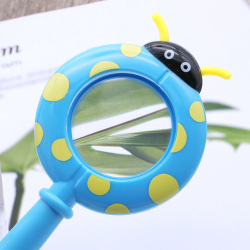 Lupa Portátil De Plástico Con Dibujos Animados Kids Detectiv
