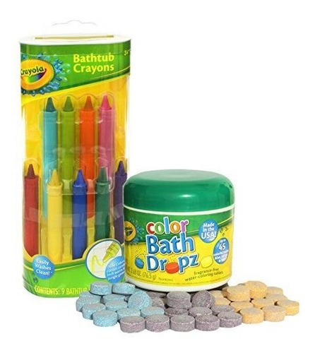Crayola, Bañera, Crayones, Con, Crayola, Color, Baño, Gota