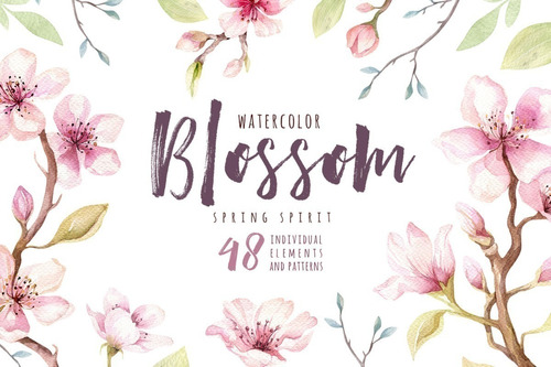 Cliparts Png Flores Blossom Acuarela Watercolor Pa3