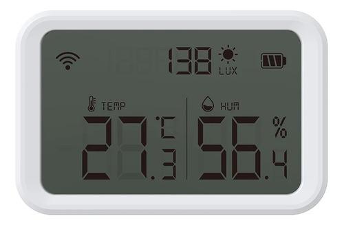 Sensor Digital Temperatura Humedad Lumens Wifi Tuya
