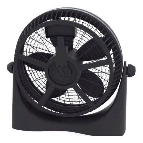 Ventilador de pared y de piso Indelplas IV20 turbo negro con 5 palas de plástico, 20" de diámetro 220 V