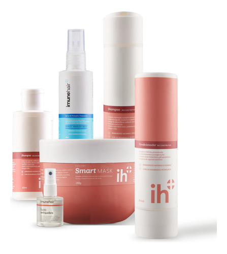  Kit Completo Imunehair: Smart Mask+ Fluido Antiquebra+ Shamp