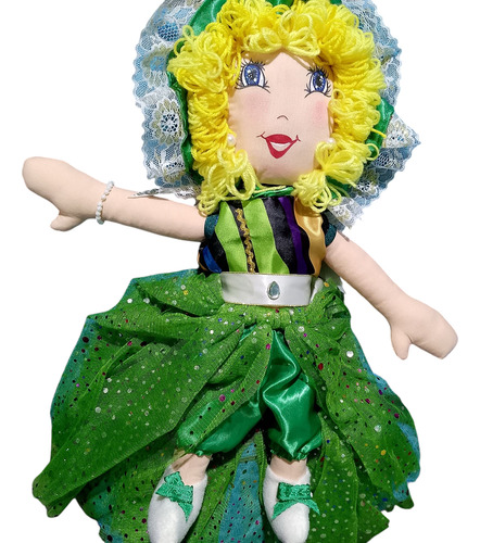 Muñeca De Trapo Artesanal 50cms