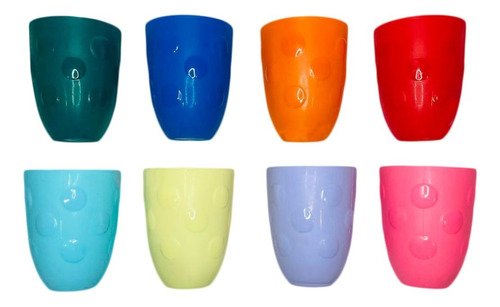 500 Vasos Plasticos Por Mayor A Lunares Plasticos 300 Cc