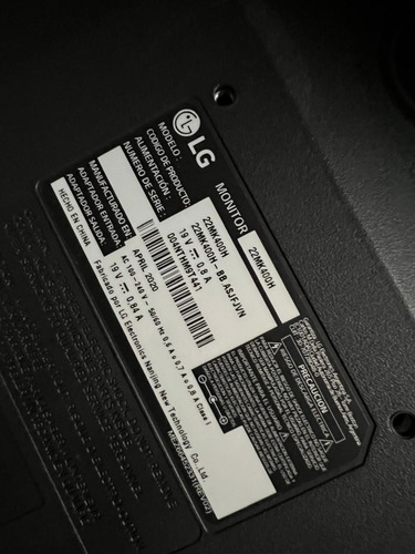 Monitor Lg 22mk400h Led 21.5 100v/240v Negro (Usado)