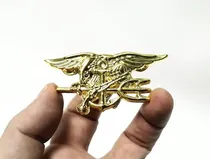Comprar Insignia Militar, Navy Seals, Armada Estados Unidos, Dorada 