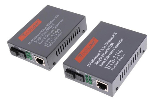 Htb-3100 A / B 25 Km Transceptor De Fibra Monomodo De Fibra