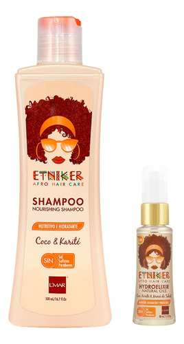 Shampoo Etniker 500 Ml + Hidroelixir - mL a $139