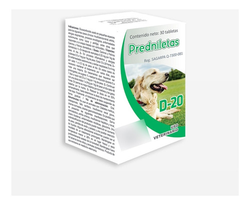 Suplemento Perros Predniletas 20mg, 30 Tabletas