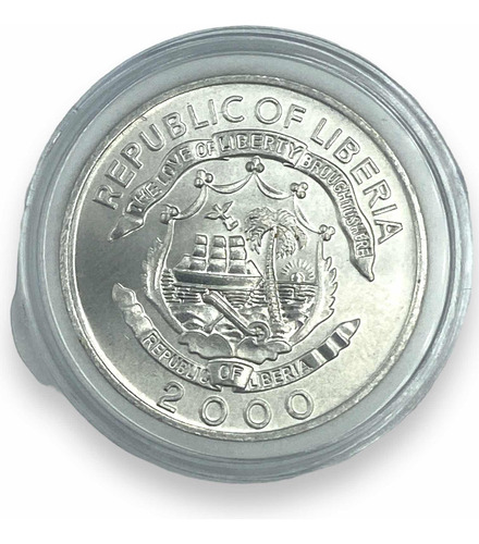 Moneda Africana Del País De Liberia De 5 Centavos Año 2000 (Usado)