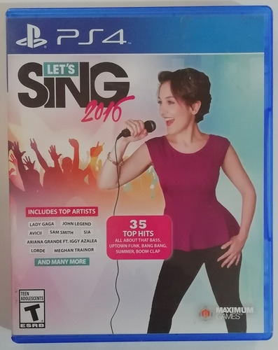 Ps4 Let´s Sing 2016 $585 Orig Disco Fisico Used Mikegamesmx
