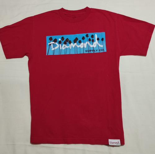 Playera Diamond Supply Talla M Mediana Color Rojo 