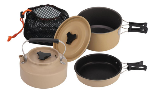 Juego De Utensilios De Cocina Para Acampar Con Bolsa De