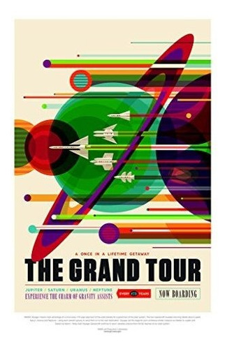 Pósteres - The Grand Tour Nasa Space Retro Travel Vintage Jp